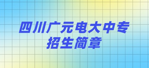 四川德阳2021年电大中专招生简章