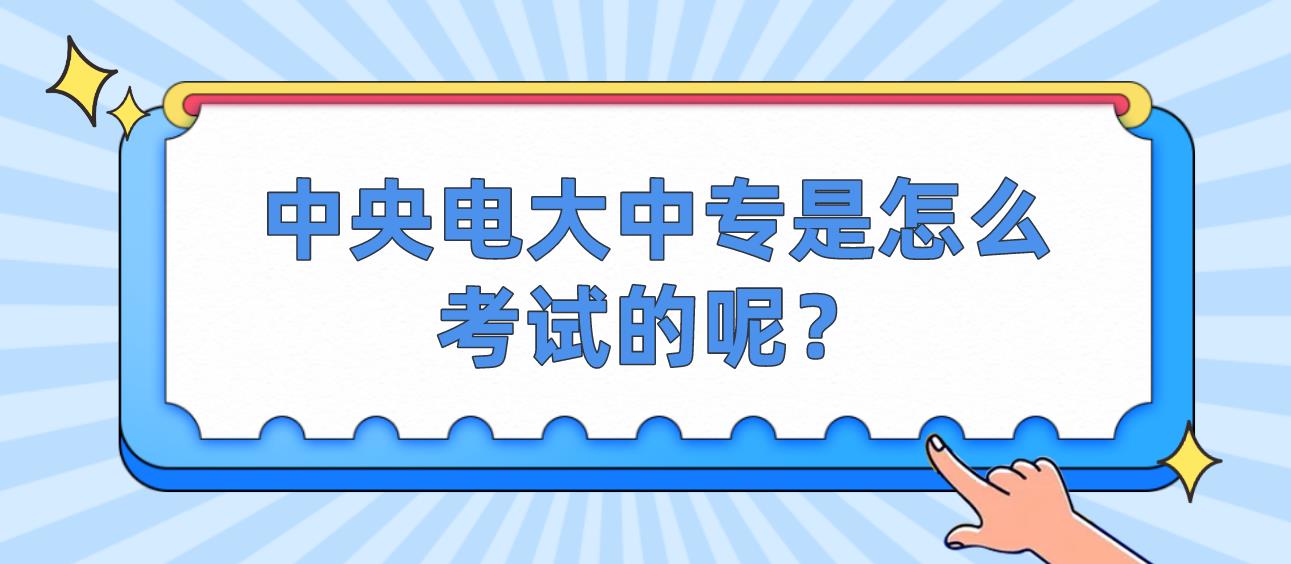 中央电大中专是怎么考试的呢？